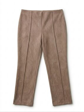 Anne Klein Vicuna Faux Suede Pull-On Hollywood Pants